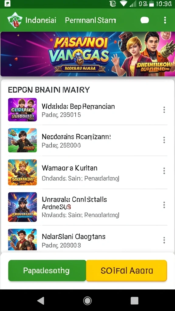Screenshot menampilkan antarmuka permainan yang menarik.