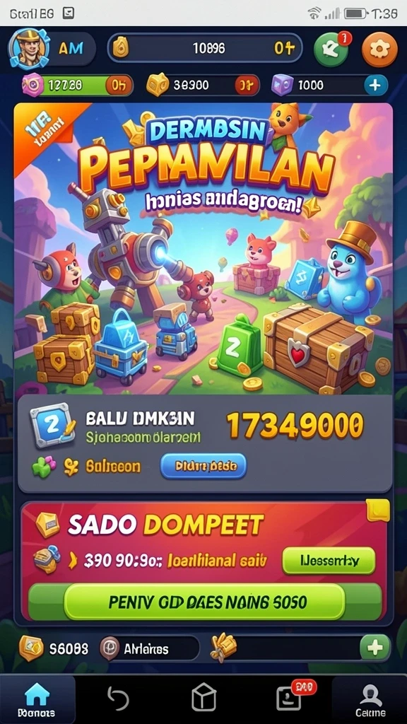 Screenshot menunjukkan mode multiplayer yang menyenangkan.