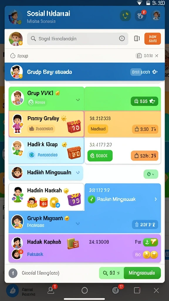 Tampilan awal 88MAIN yang menarik dan penuh warna.