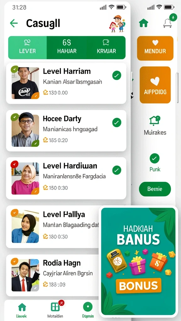 Menampilkan latar belakang yang indah dan penuh warna.