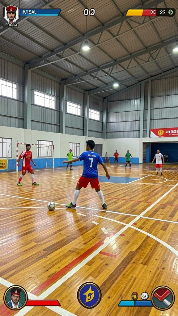 Sistem leaderboard menunjukkan peringkat pemain secara real-time.
