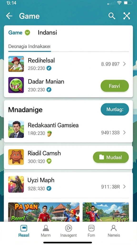 Mode permainan yang beragam dan fun.