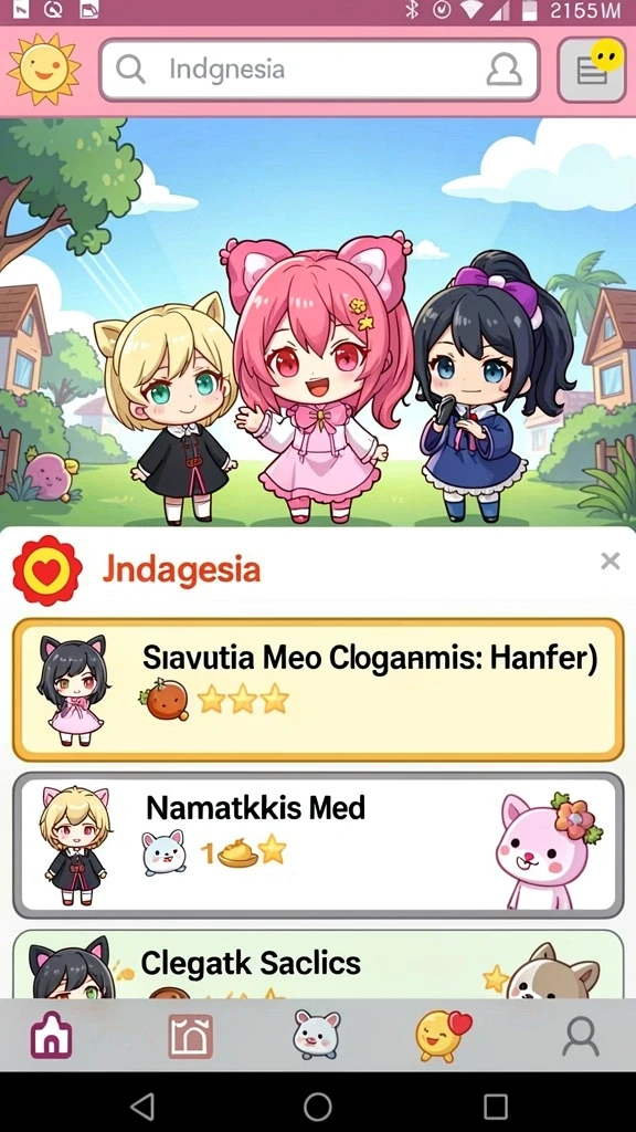 Tampilan awal CUCUTOTO dengan grafis yang memukau.