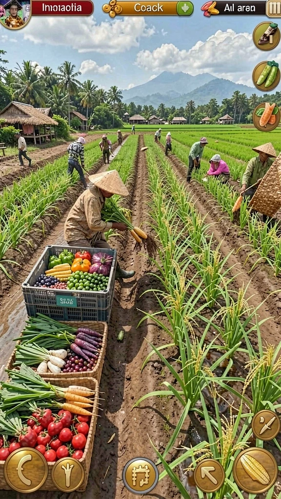 Karakter dengan desain unik dan beragam.