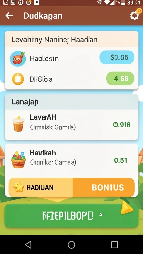 Tampilan antarmuka yang menarik dan user-friendly.