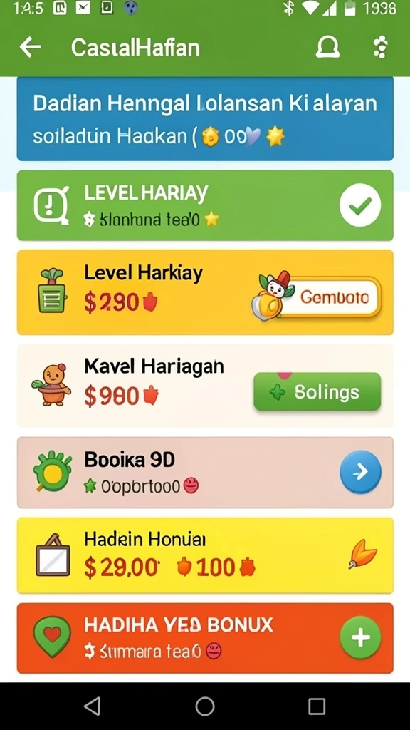 Ragam senjata yang mendukung strategi permainan.