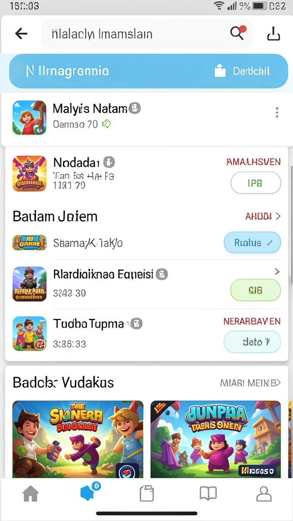 Tantangan harian yang menambah keseruan bermain.
