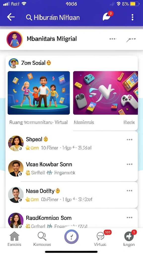 Berbagai karakter unik untuk dipilih pemain.