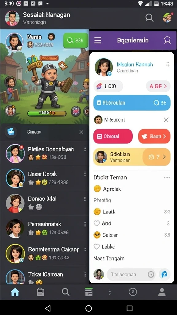 Tampilan awal permainan yang menarik dan menawan.