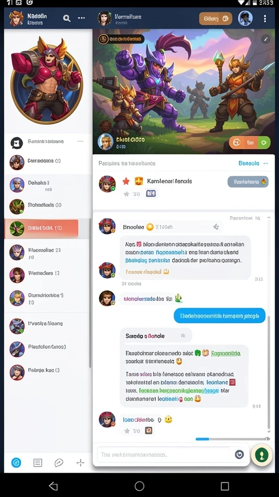 Screenshot menampilkan antarmuka permainan yang menarik.