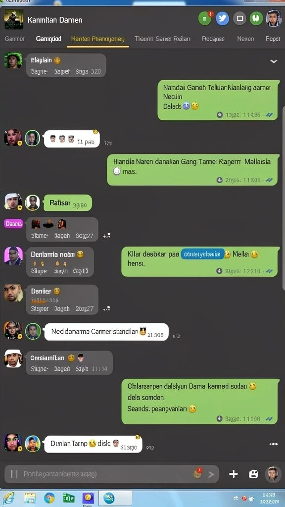 Fitur sosial yang memungkinkan interaksi dengan teman.