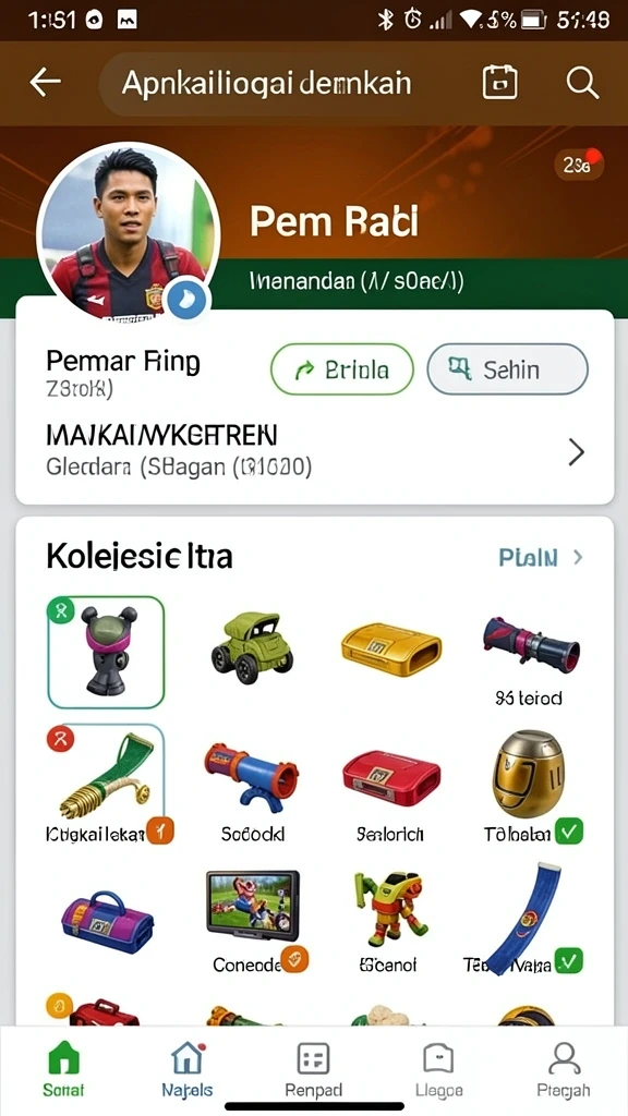 Tampilan fitur bonus yang menggiurkan.