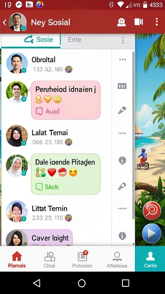 Tampilan antarmuka yang sederhana dan menarik.