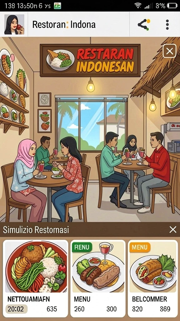 Tangkapan layar menunjukkan pemandangan dunia fantasi yang indah.
