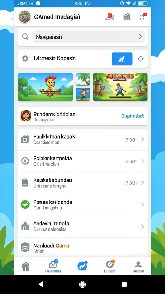 Tampilan awal permainan yang menawan.